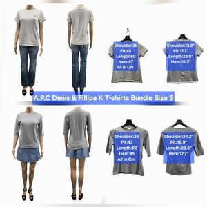 A.P.C. Denise + Fillipa K T-shirts Bundle Size S